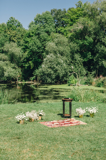 Outdoor wedding ceremony