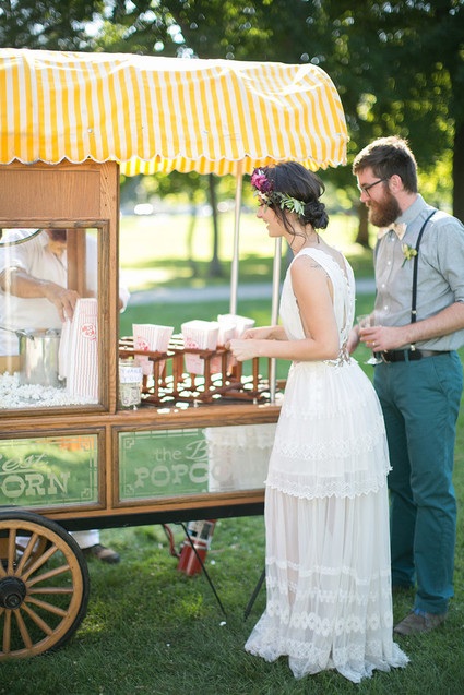 Vintage popcorn station
