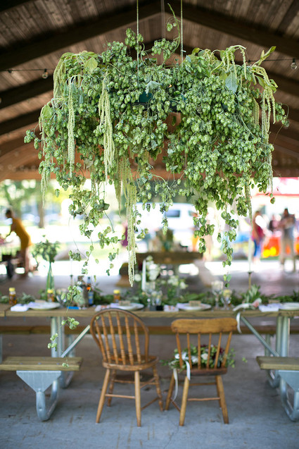Hops wedding decor
