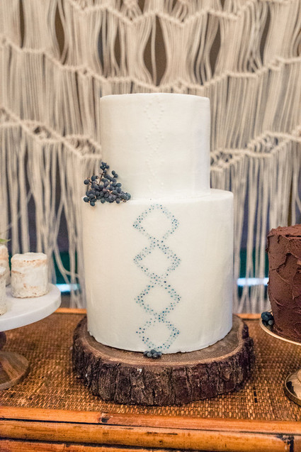 Bohemian wedding cake