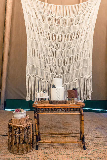 Bohemian wedding cake