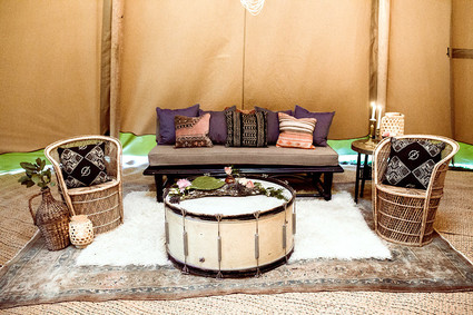 Bohemian wedding decor