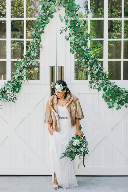 Green garland decor Inspiration