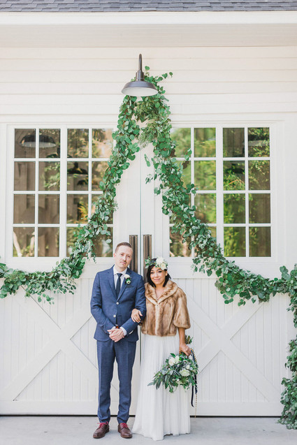Green garland decor Inspiration