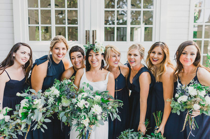 Navy bridesmaid dress Inspiration