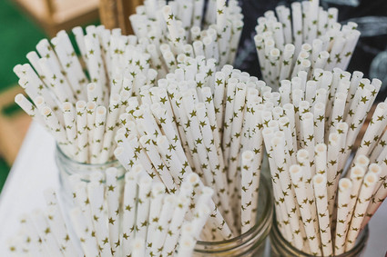 Gold star straws