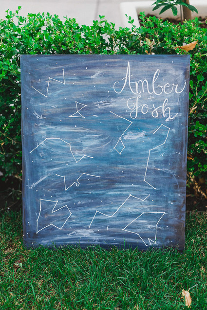 Moon and stars themed wedding