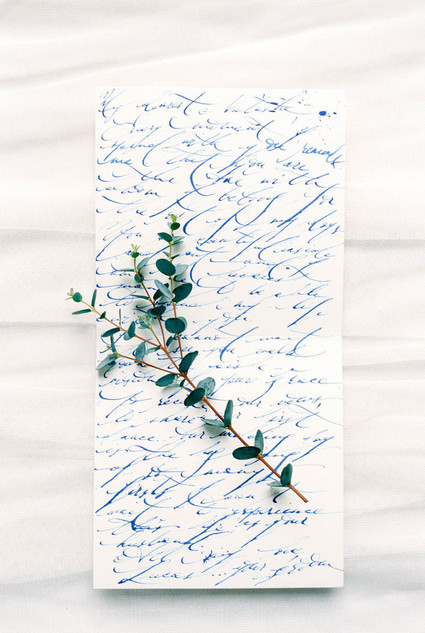 Blue calligrphy Inspiration