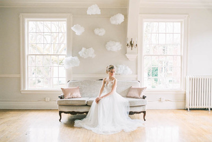 Rose quartz and serenity wedding inspiration