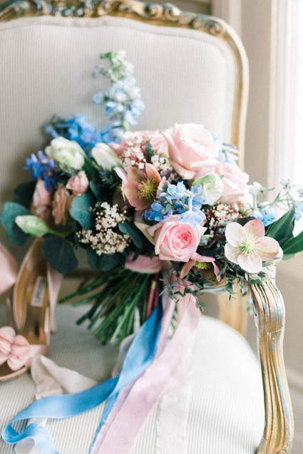 Rose quartz and serenity wedding inspiration