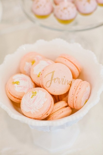 pink macarons