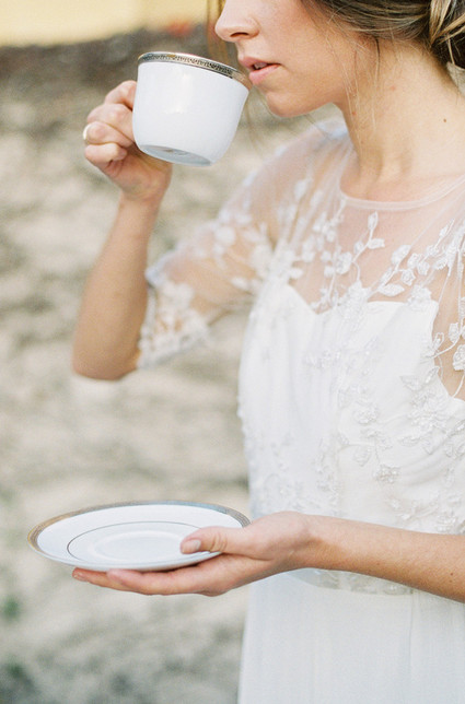 Garden tea party wedding inspiration