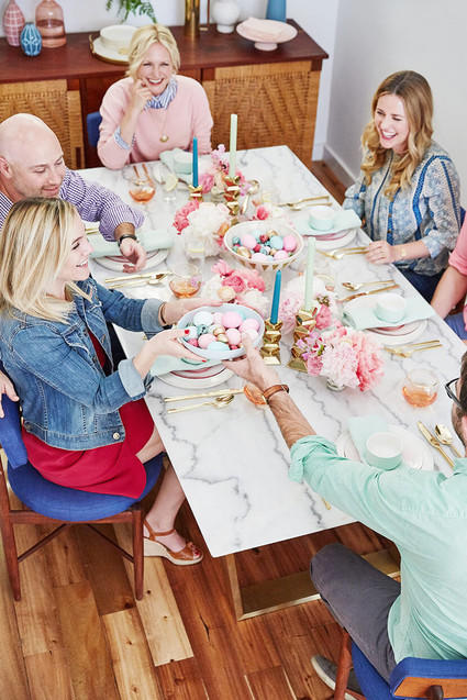 A modern glam easter brunch