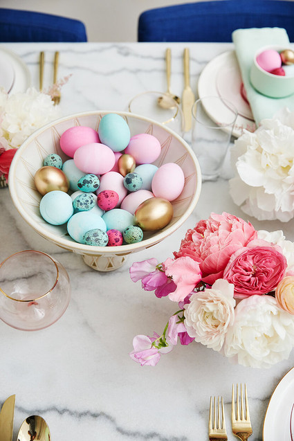 A modern glam easter brunch