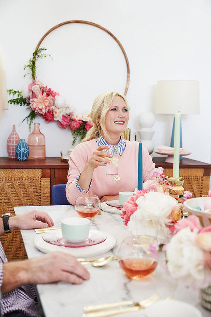 A modern glam easter brunch