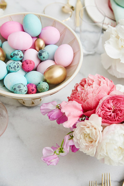A modern glam easter brunch