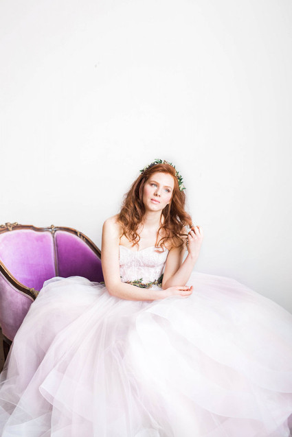 Blush wedding dress