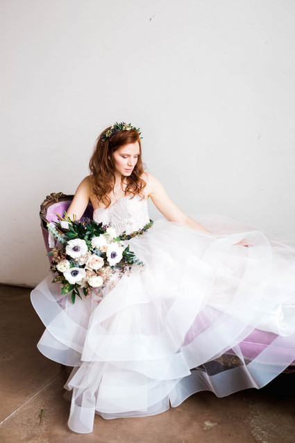 Blush wedding dress