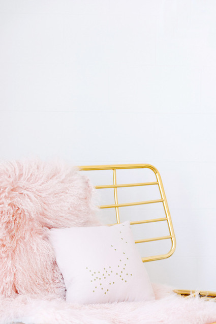 modern copper girls room