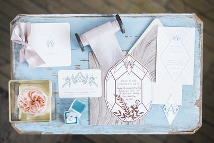 Vintage blue wedding inspiration Inspiration