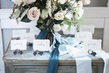 Vintage blue wedding inspiration Inspiration