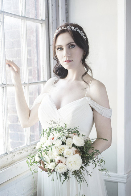 White bridal bouquet