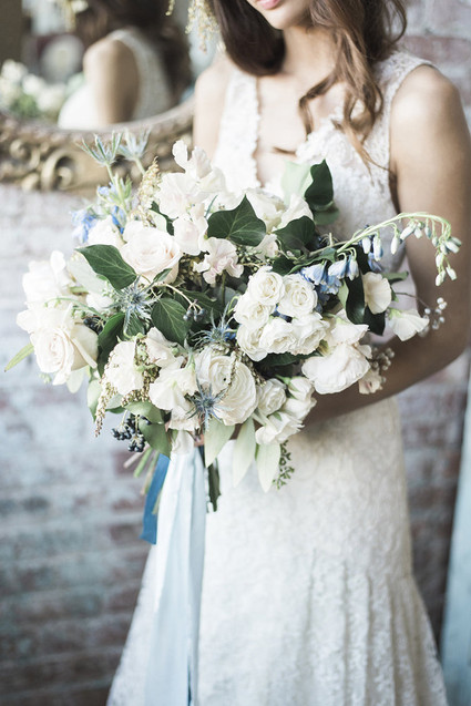 White bridal bouquet