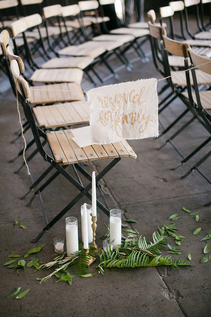 Loft wedding ceremony