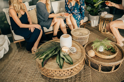 Chic tiki themed birthday party