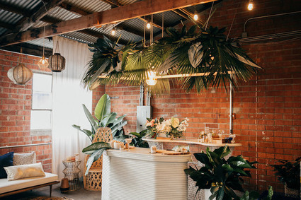 Chic tiki themed birthday party