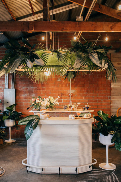 Chic tiki themed birthday party