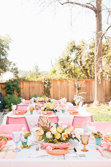 Tropical bridal shower