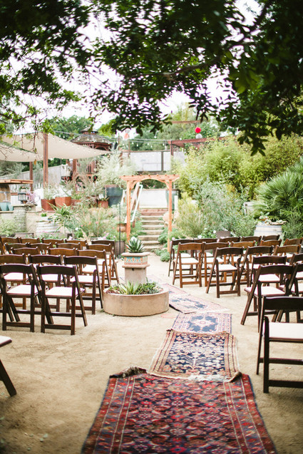 DIY garden wedding
