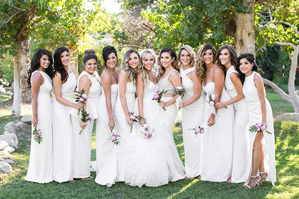 White bridesmaid dresses