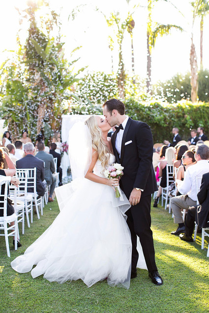 Tropical Palm Springs wedding