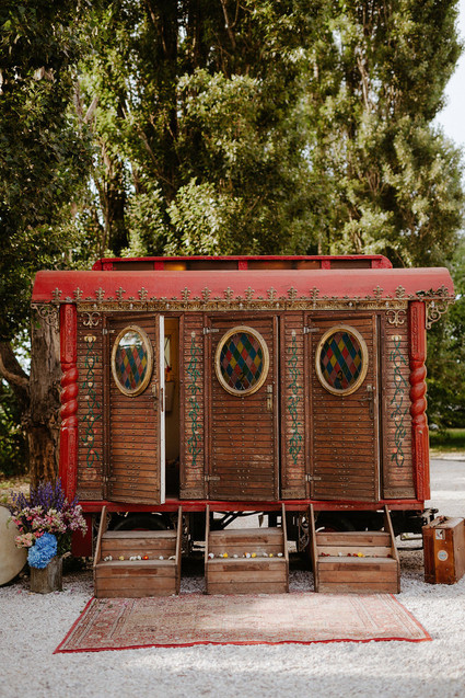 Colorful eclectic Italian wedding