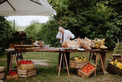 Colorful eclectic Italian wedding