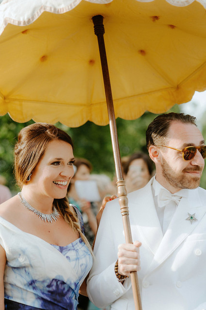 Colorful eclectic Italian wedding