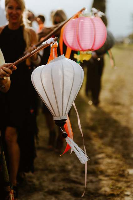 Colorful eclectic Italian wedding