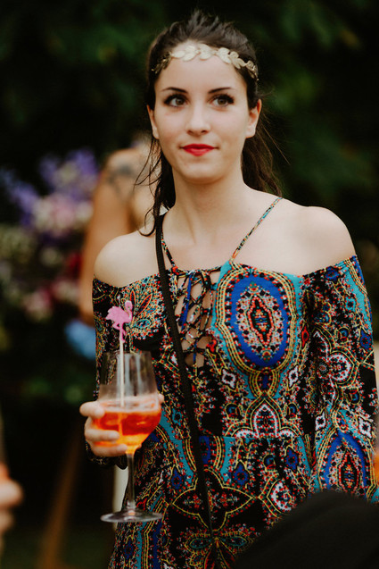 Colorful eclectic Italian wedding