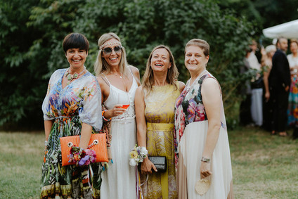 Colorful eclectic Italian wedding