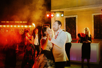 Colorful eclectic Italian wedding