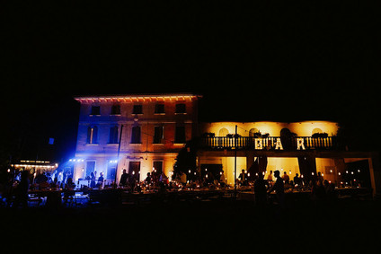 Colorful eclectic Italian wedding