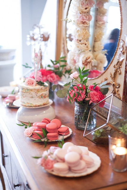 Elegant pink 1st birthday party