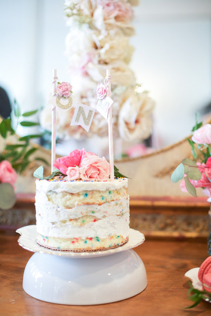 Elegant pink 1st birthday party