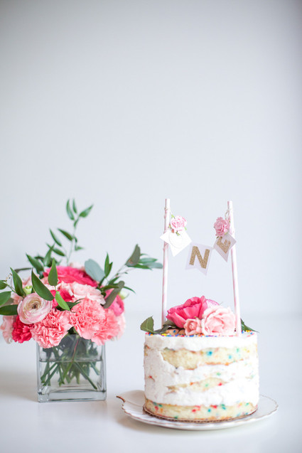 Elegant pink 1st birthday party