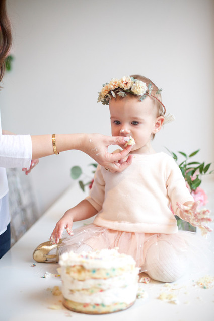 Elegant pink 1st birthday party