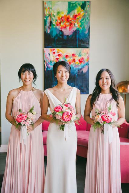 Pink bridesmaid dresses