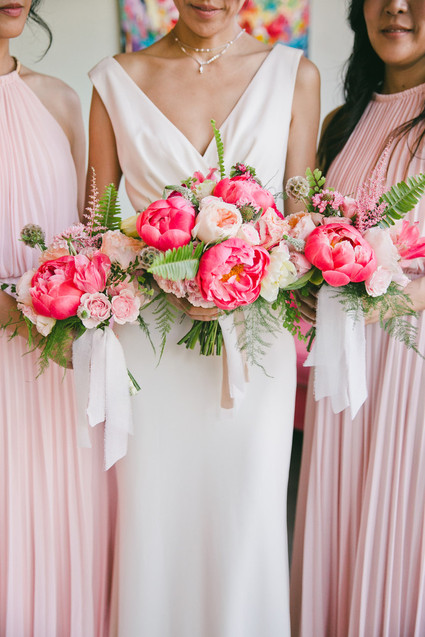 Pink bridesmaid dresses
