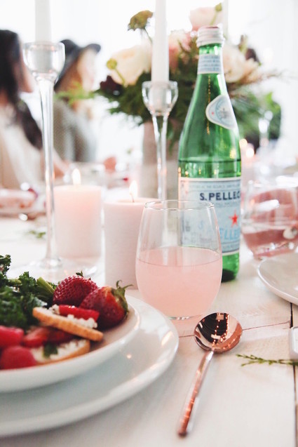 feminine parisian inspired baby shower Inspiration